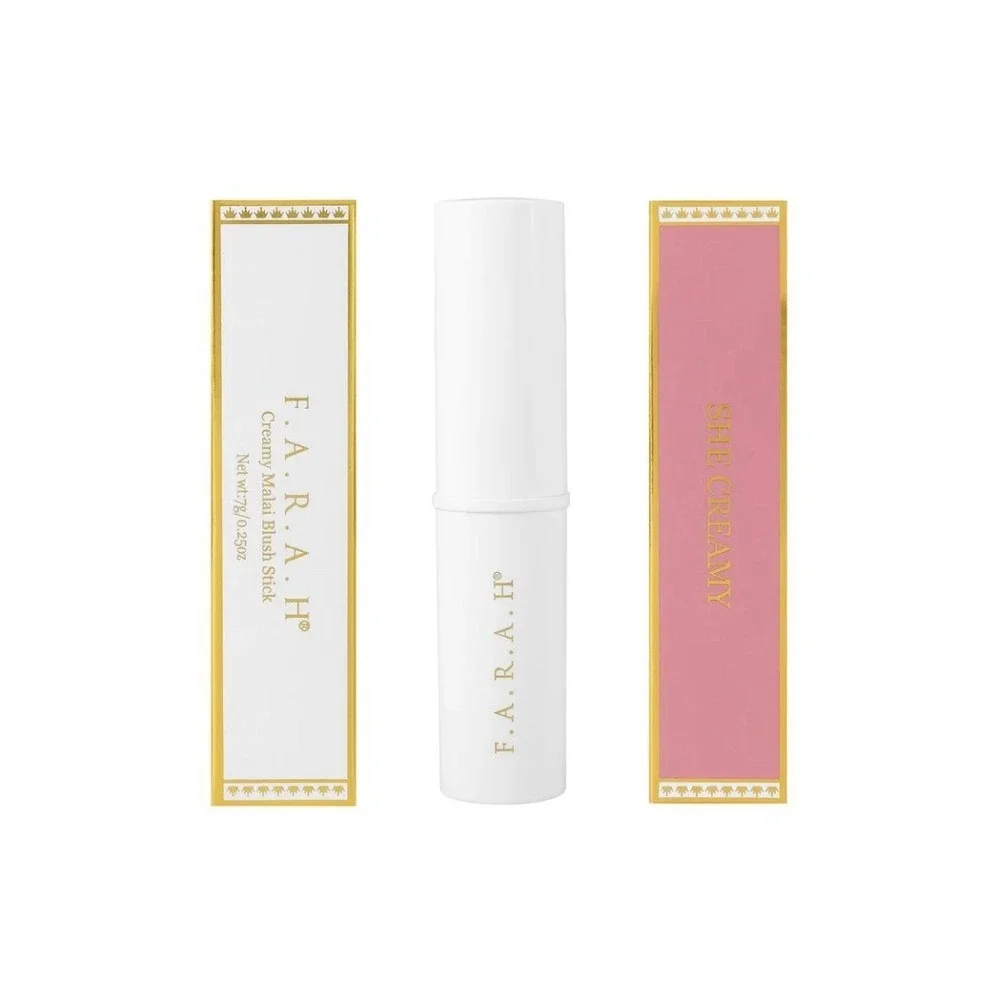 F.A.R.A.H Creamy Malai Blush Stick In SHE CREAMY (Rose Petal Pink) 0.25 oz NIB